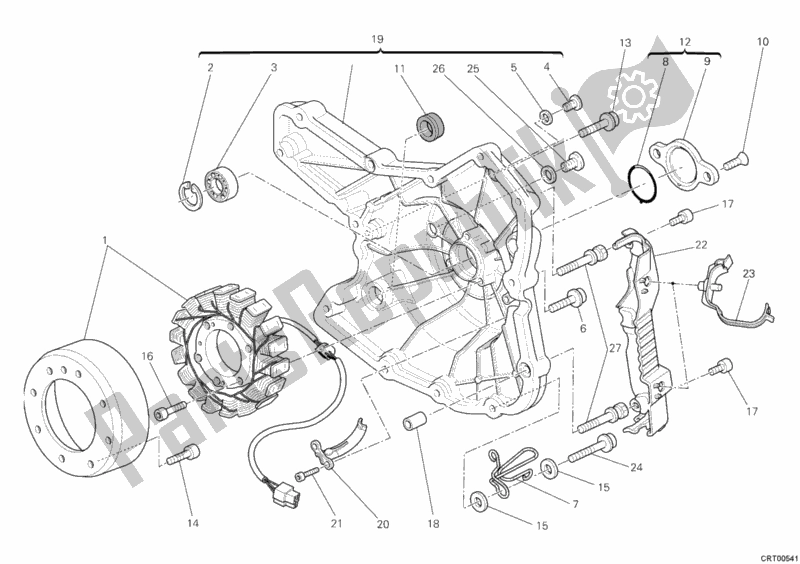 Todas as partes de Gerador do Ducati Monster 1100 ABS 2010